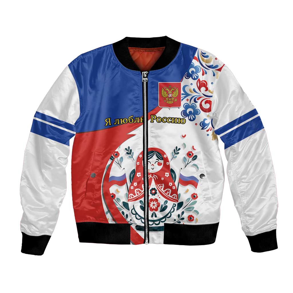 Matryoshka Doll Bomber Jacket Flag Color Style No2 - Wonder Print Shop