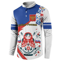 Matryoshka Doll Button Sweatshirt Flag Color Style No2 - Wonder Print Shop