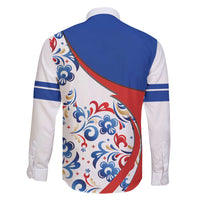 Matryoshka Doll Family Matching Long Sleeve Bodycon Dress and Hawaiian Shirt Flag Color Style No2 - Wonder Print Shop