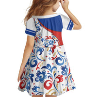 Matryoshka Doll Family Matching Mermaid Dress and Hawaiian Shirt Flag Color Style No2 - Wonder Print Shop