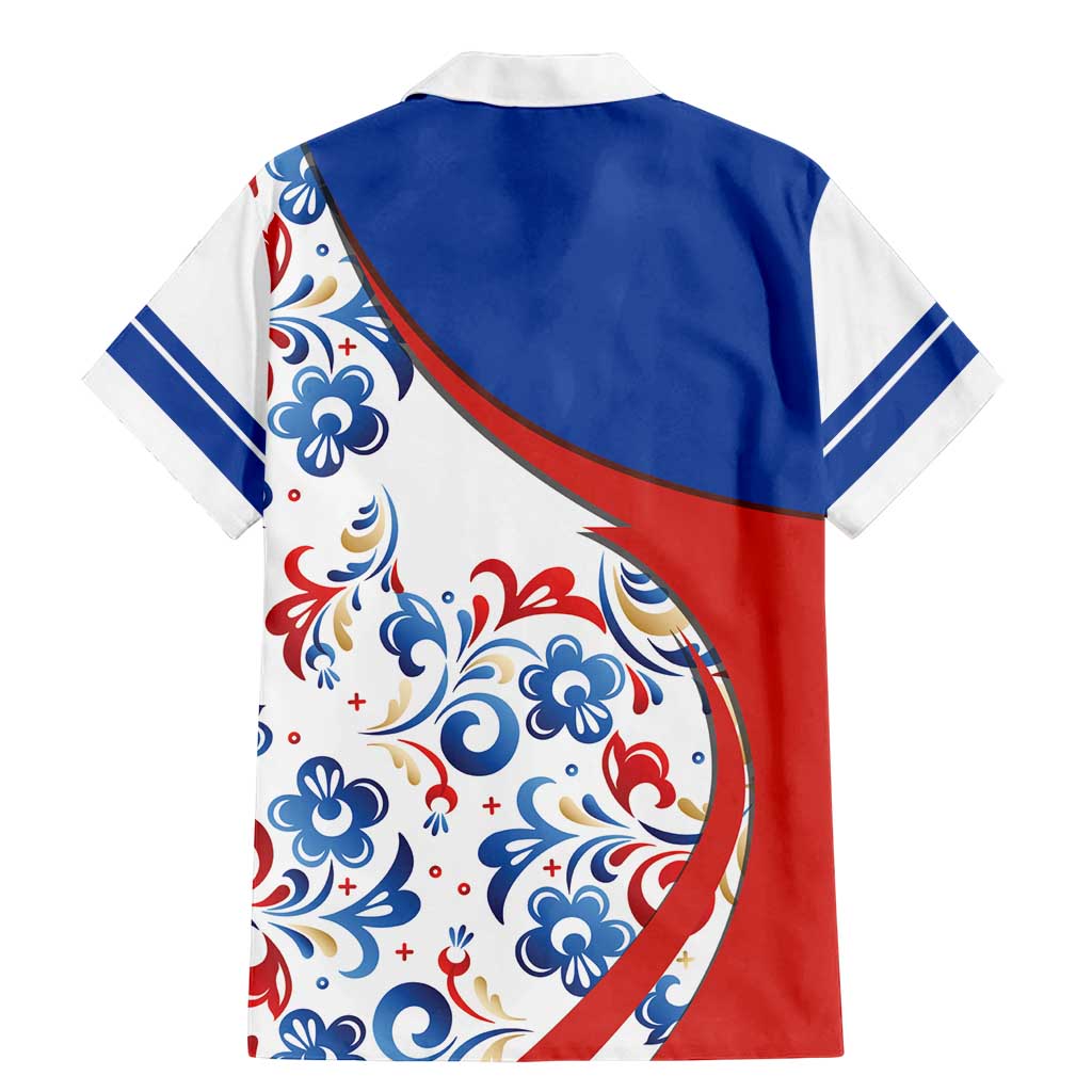 Matryoshka Doll Family Matching Mermaid Dress and Hawaiian Shirt Flag Color Style No2 - Wonder Print Shop