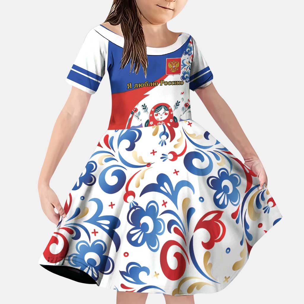 Matryoshka Doll Family Matching Puletasi and Hawaiian Shirt Flag Color Style No2 - Wonder Print Shop