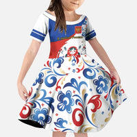 Matryoshka Doll Family Matching Puletasi and Hawaiian Shirt Flag Color Style No2 - Wonder Print Shop