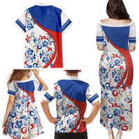 Matryoshka Doll Family Matching Puletasi and Hawaiian Shirt Flag Color Style No2 - Wonder Print Shop