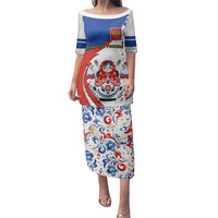 Matryoshka Doll Family Matching Puletasi and Hawaiian Shirt Flag Color Style No2 - Wonder Print Shop