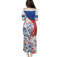 Matryoshka Doll Family Matching Puletasi and Hawaiian Shirt Flag Color Style No2 - Wonder Print Shop