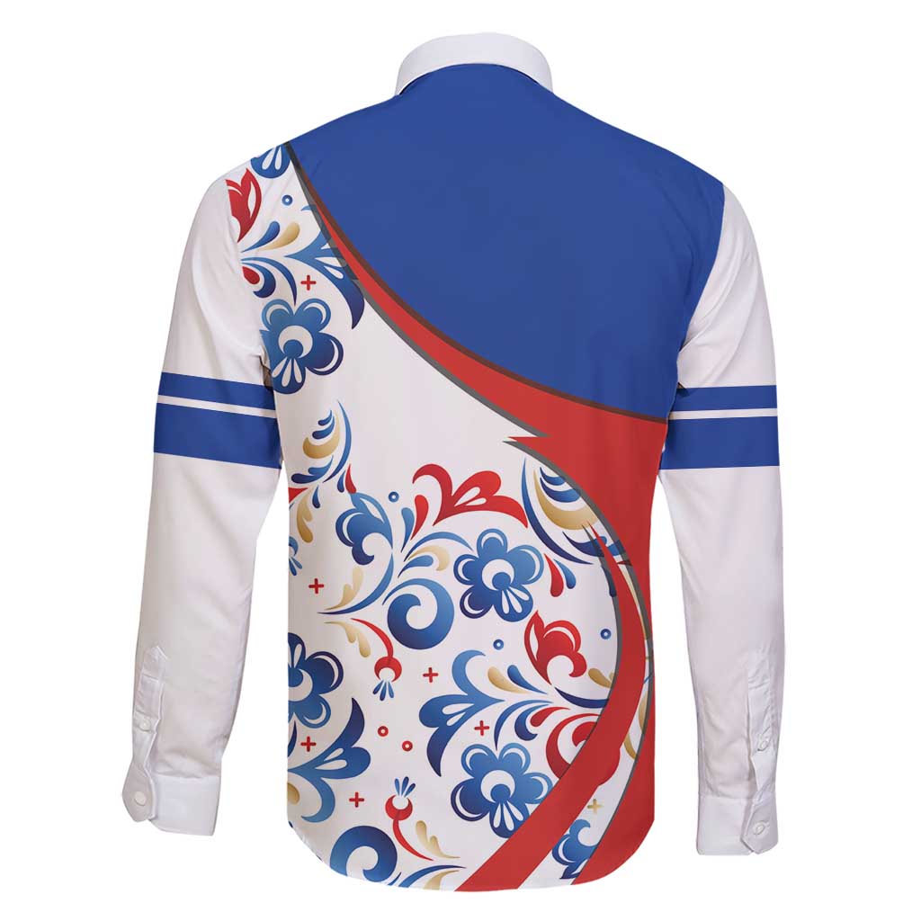 Matryoshka Doll Family Matching Short Sleeve Bodycon Dress and Hawaiian Shirt Flag Color Style No2 - Wonder Print Shop