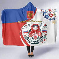 Matryoshka Doll Hooded Blanket Flag Color Style No2 - Wonder Print Shop
