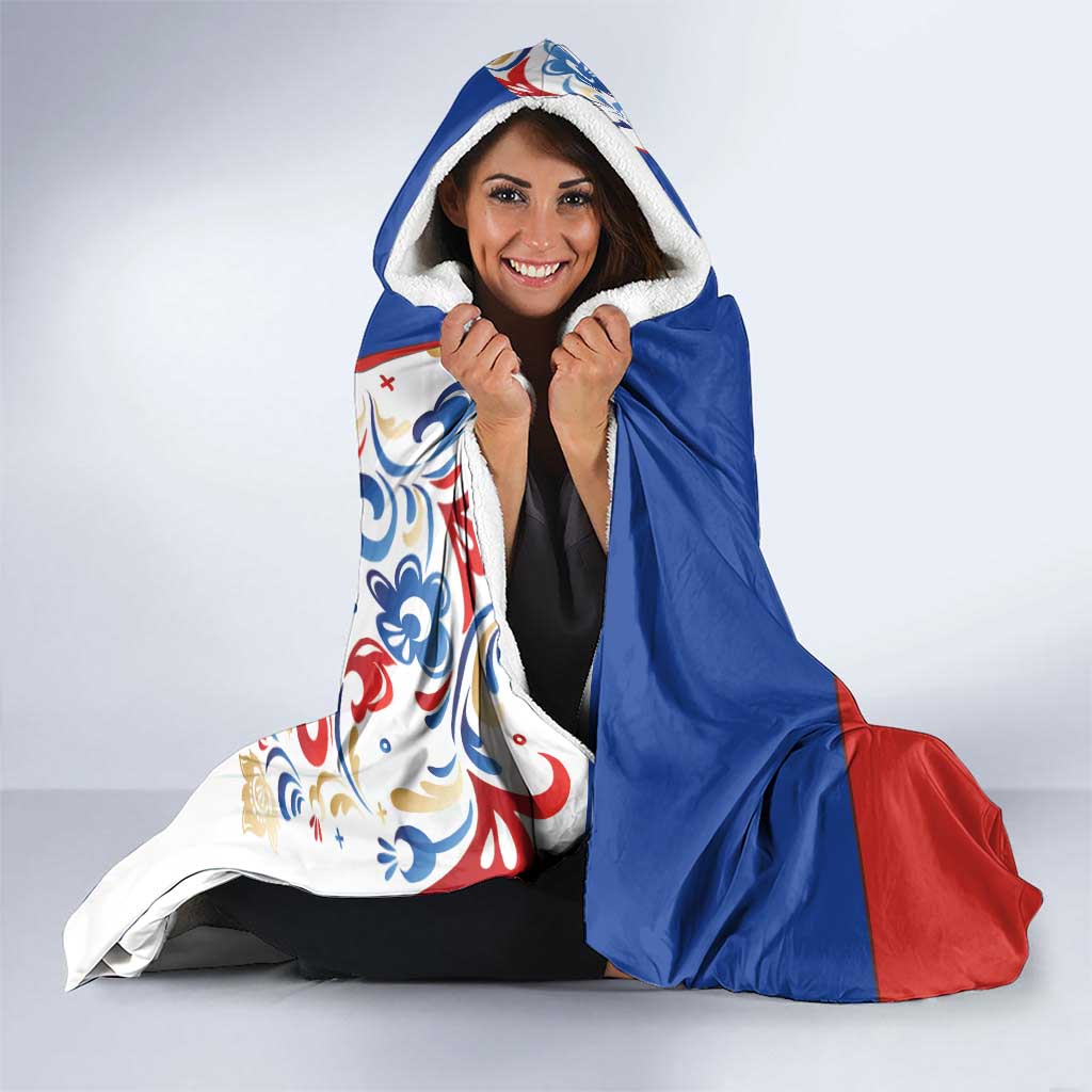 Matryoshka Doll Hooded Blanket Flag Color Style No2 - Wonder Print Shop