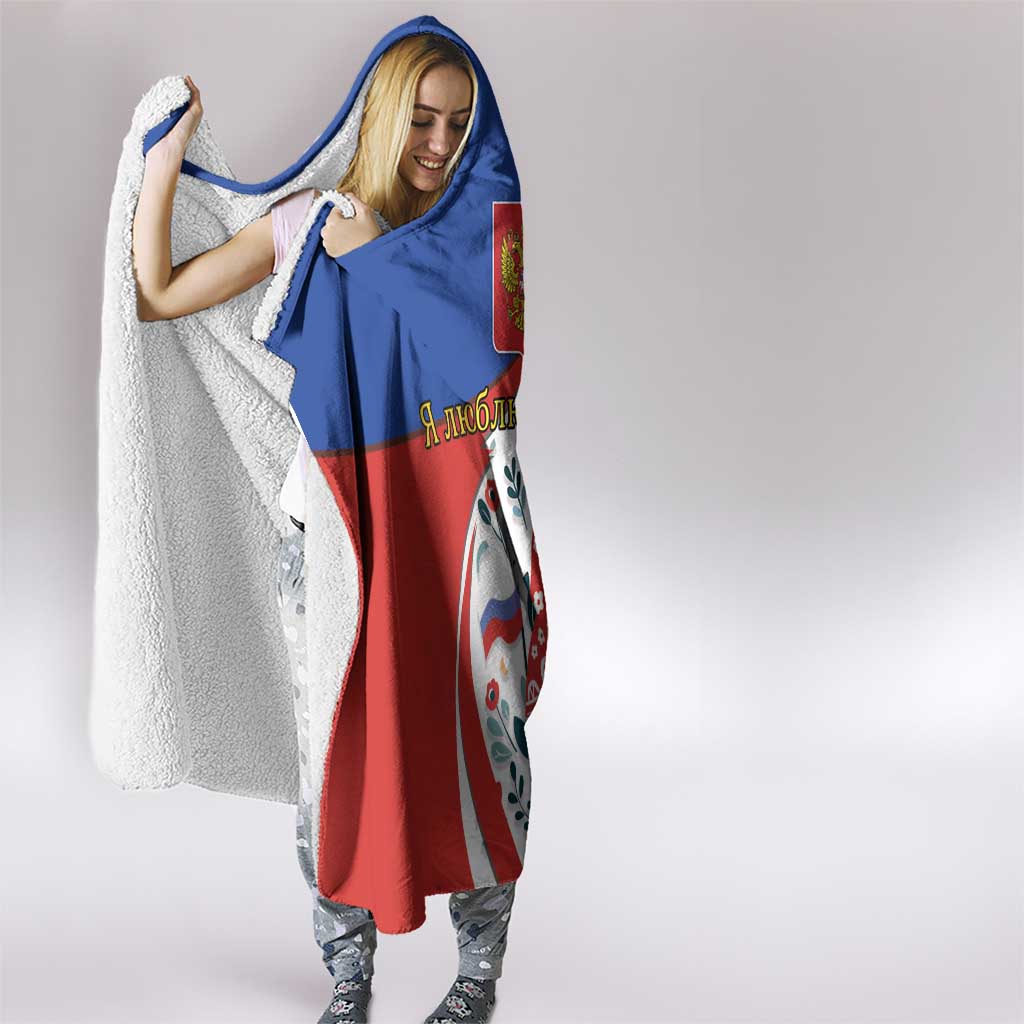 Matryoshka Doll Hooded Blanket Flag Color Style No2 - Wonder Print Shop