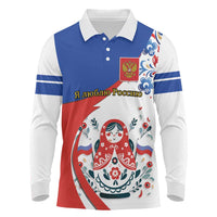 Matryoshka Doll Long Sleeve Polo Shirt Flag Color Style No2 - Wonder Print Shop