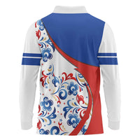 Matryoshka Doll Long Sleeve Polo Shirt Flag Color Style No2 - Wonder Print Shop
