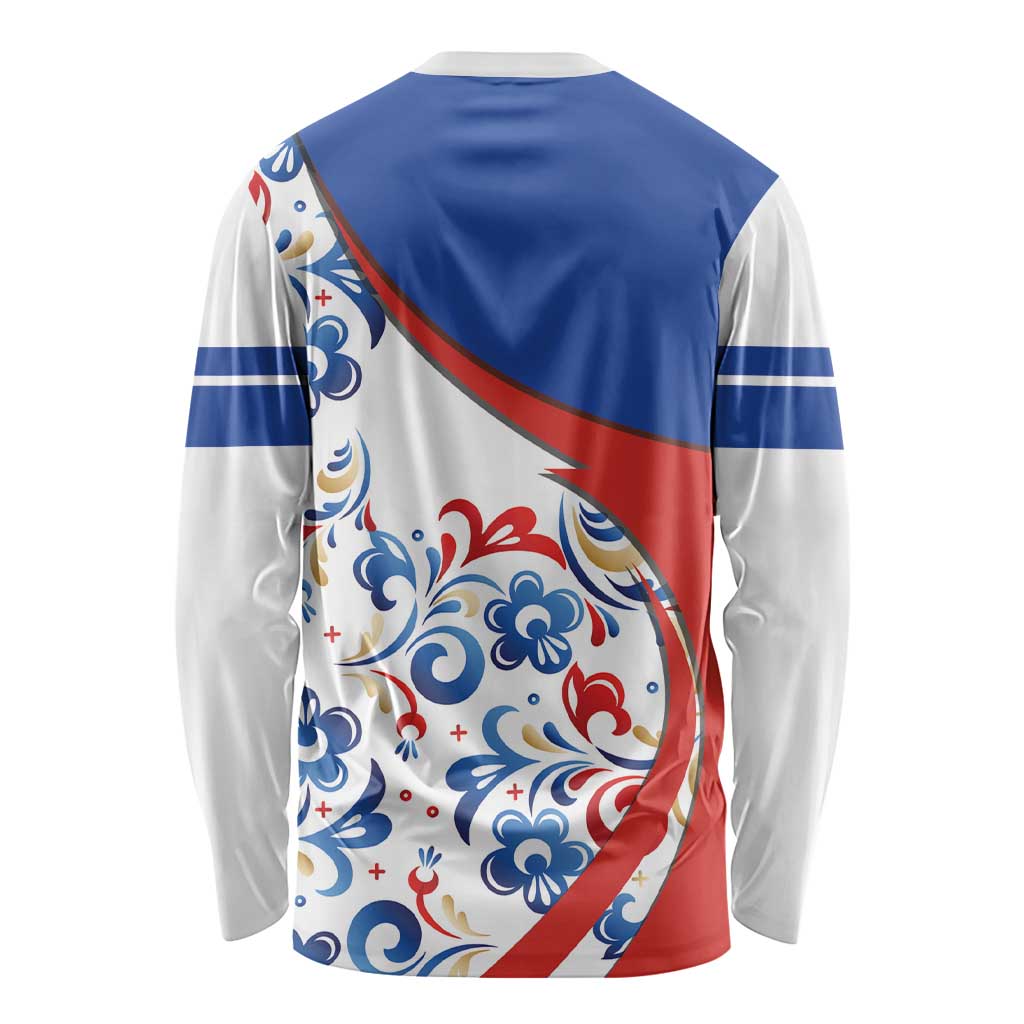 Matryoshka Doll Long Sleeve Shirt Flag Color Style No2 - Wonder Print Shop