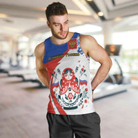 Matryoshka Doll Men Tank Top Flag Color Style No2 - Wonder Print Shop