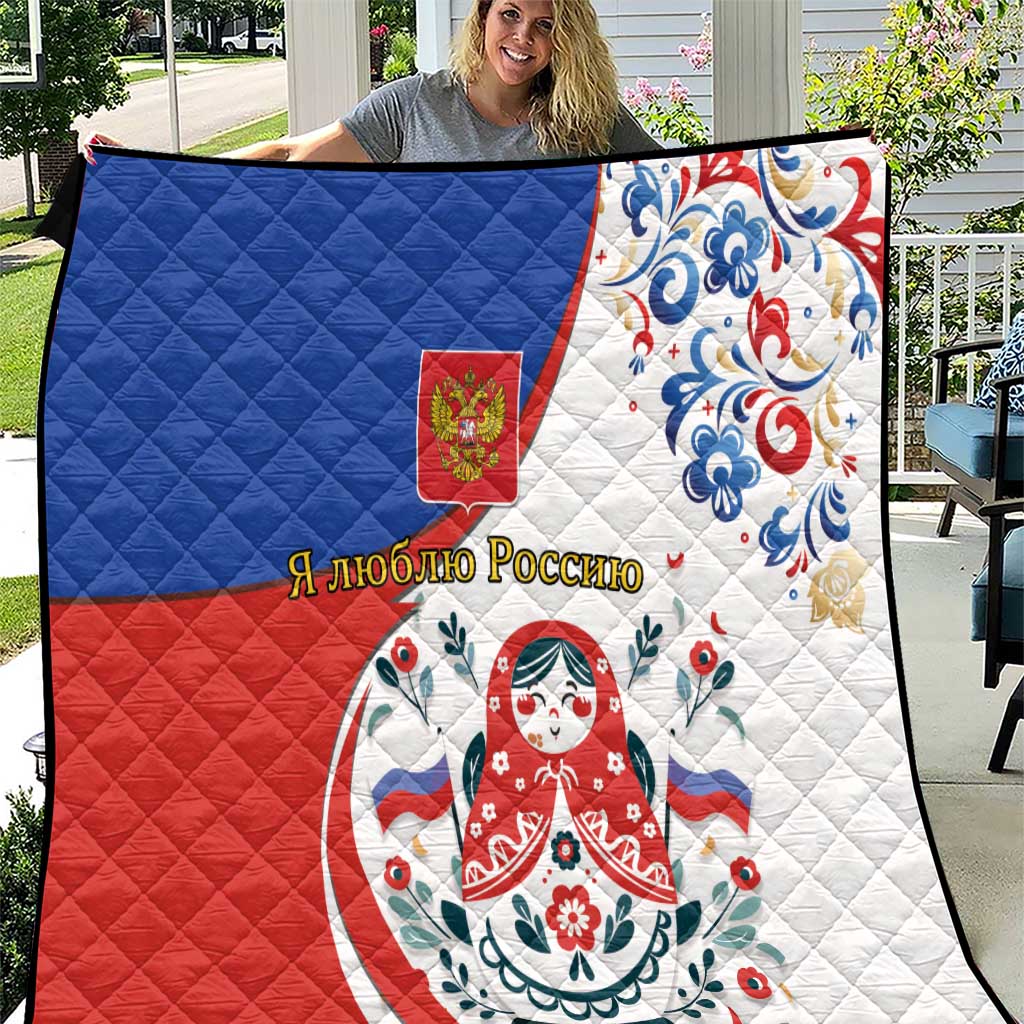 Matryoshka Doll Quilt Flag Color Style No2 - Wonder Print Shop