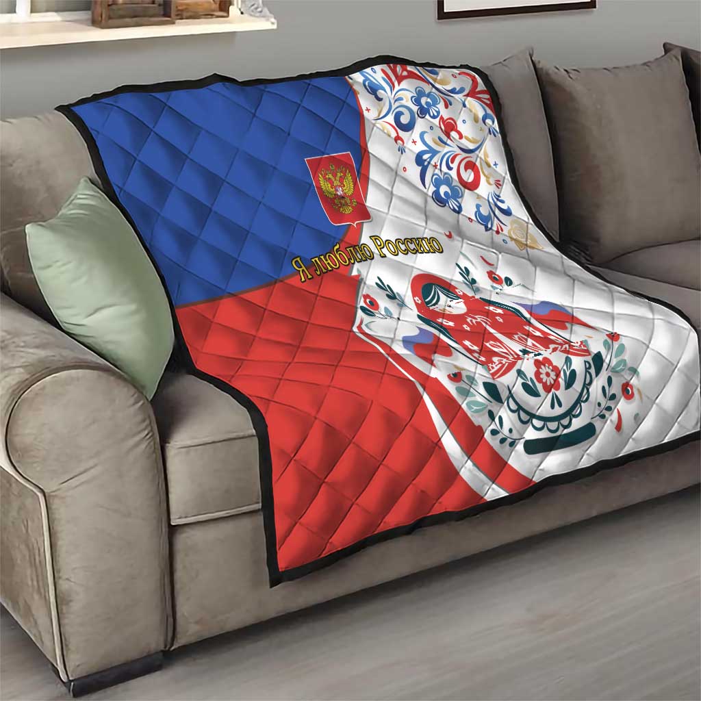 Matryoshka Doll Quilt Flag Color Style No2 - Wonder Print Shop