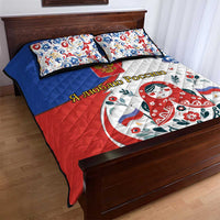 Matryoshka Doll Quilt Bed Set Flag Color Style No2 - Wonder Print Shop