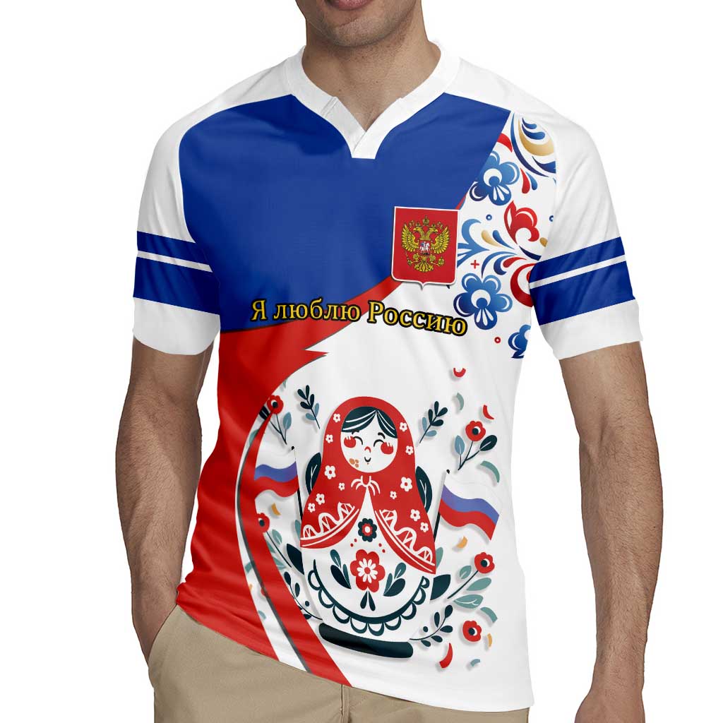 Matryoshka Doll Rugby Jersey Flag Color Style No2 - Wonder Print Shop