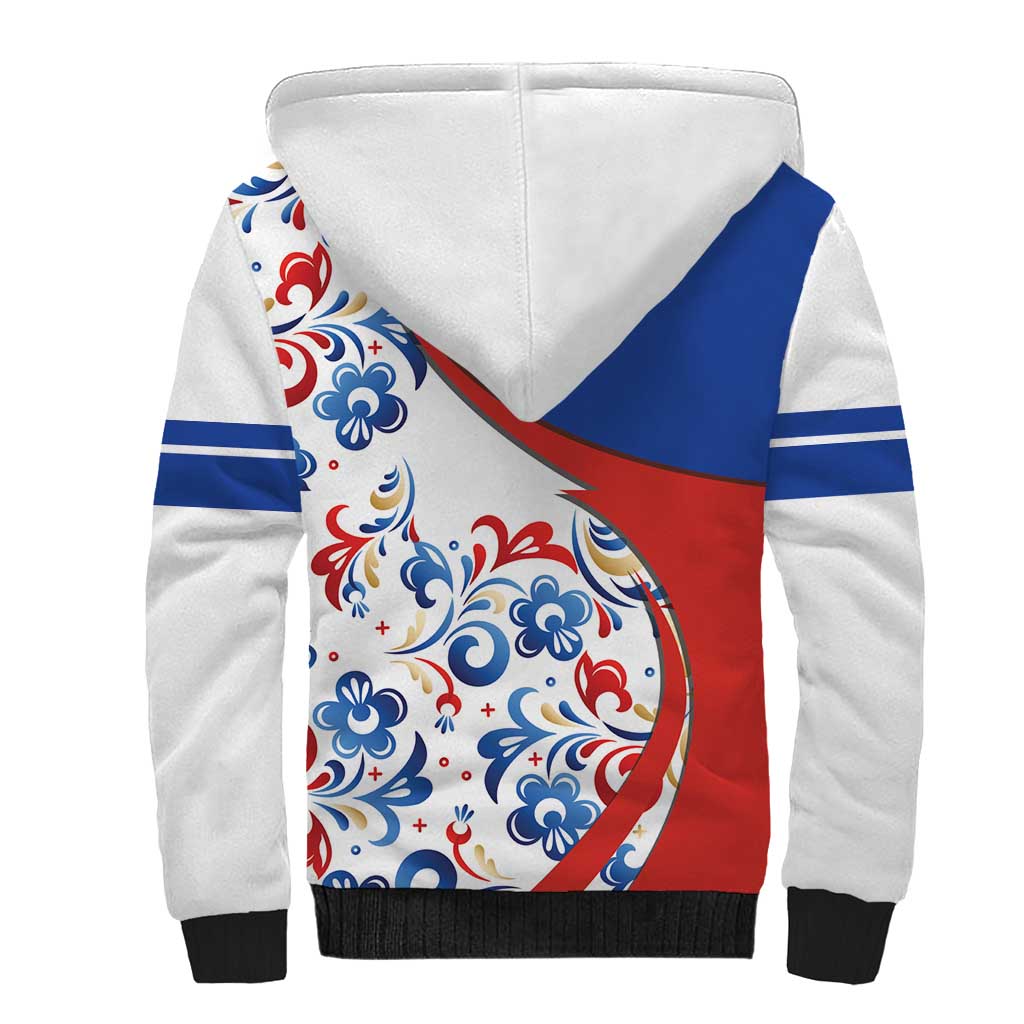 Matryoshka Doll Sherpa Hoodie Flag Color Style No2 - Wonder Print Shop