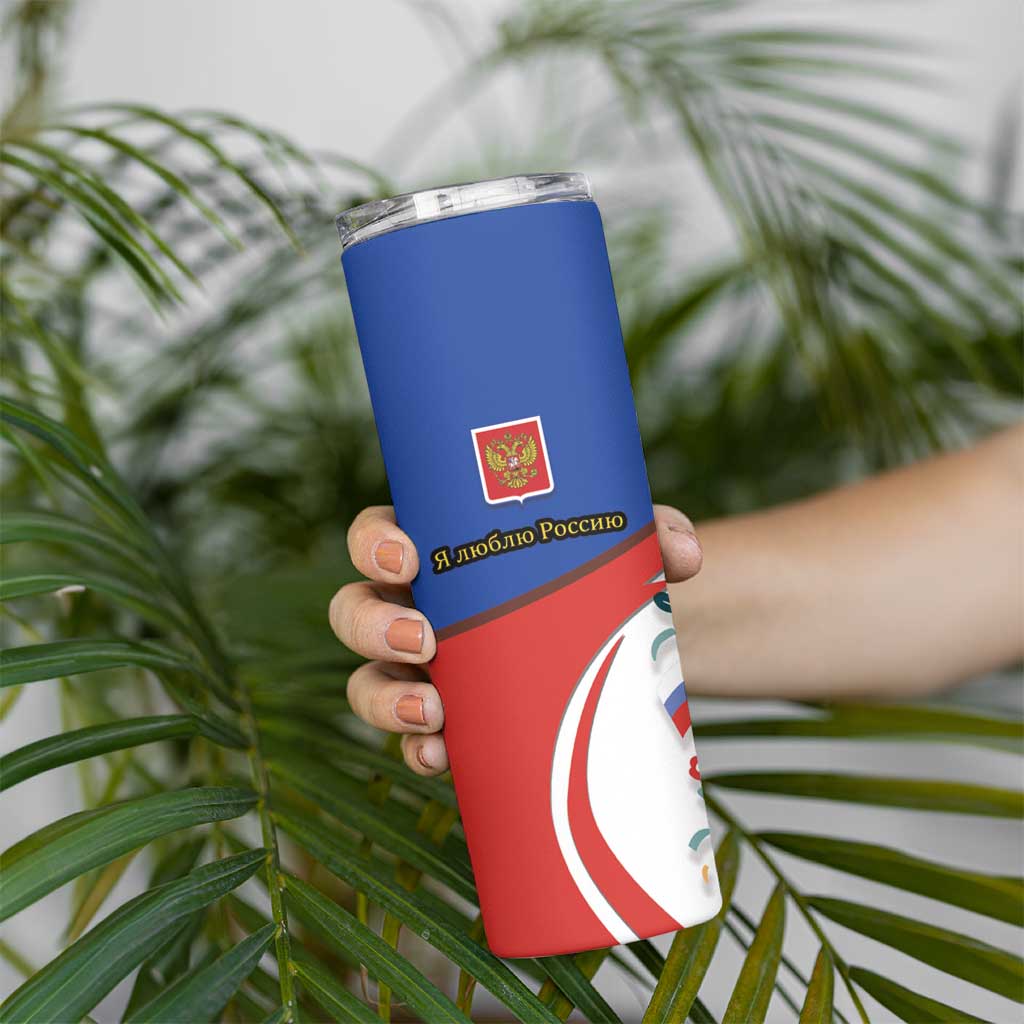 Matryoshka Doll Skinny Tumbler Flag Color Style No2 - Wonder Print Shop