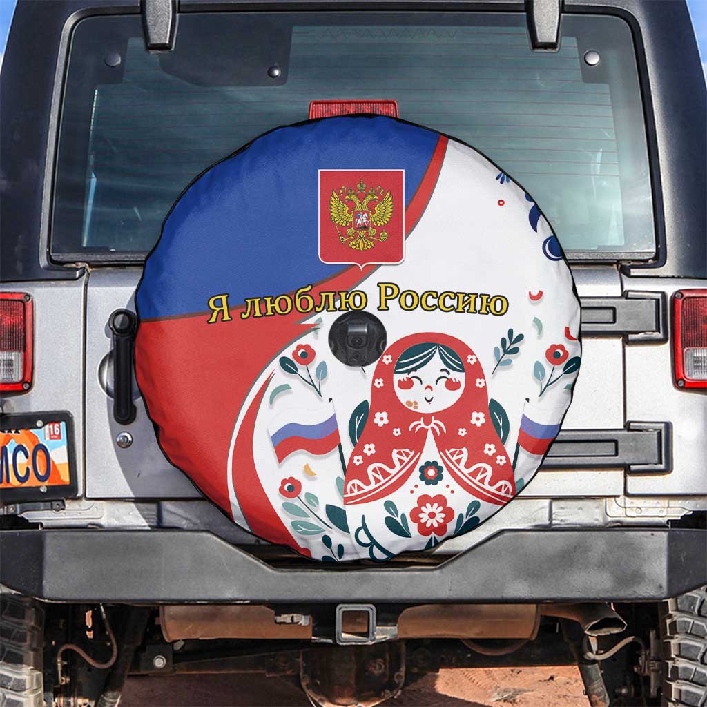 Matryoshka Doll Spare Tire Cover Flag Color Style No2 - Wonder Print Shop