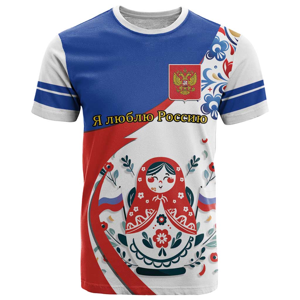 Matryoshka Doll T Shirt Flag Color Style No2 - Wonder Print Shop