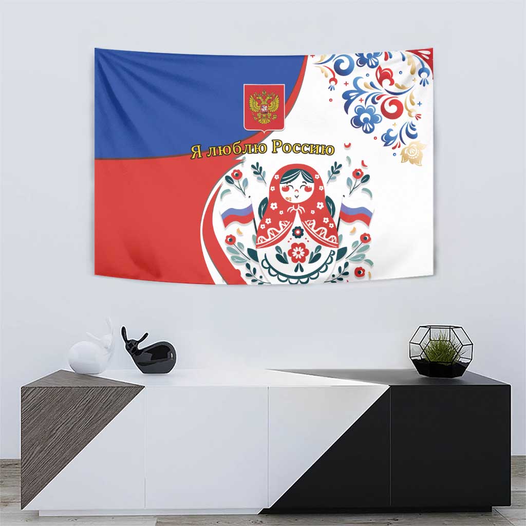 Matryoshka Doll Tapestry Flag Color Style No2 - Wonder Print Shop