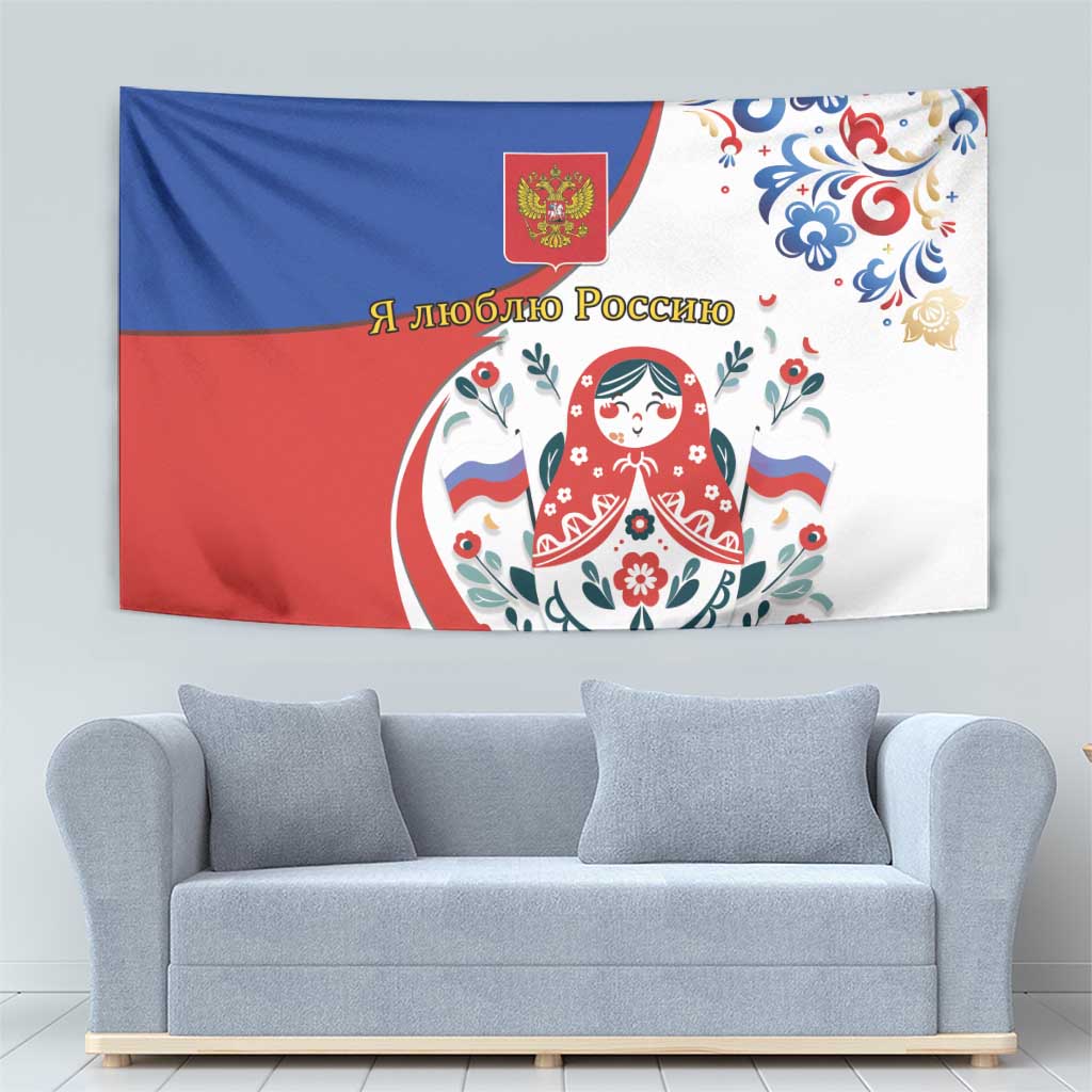 Matryoshka Doll Tapestry Flag Color Style No2 - Wonder Print Shop