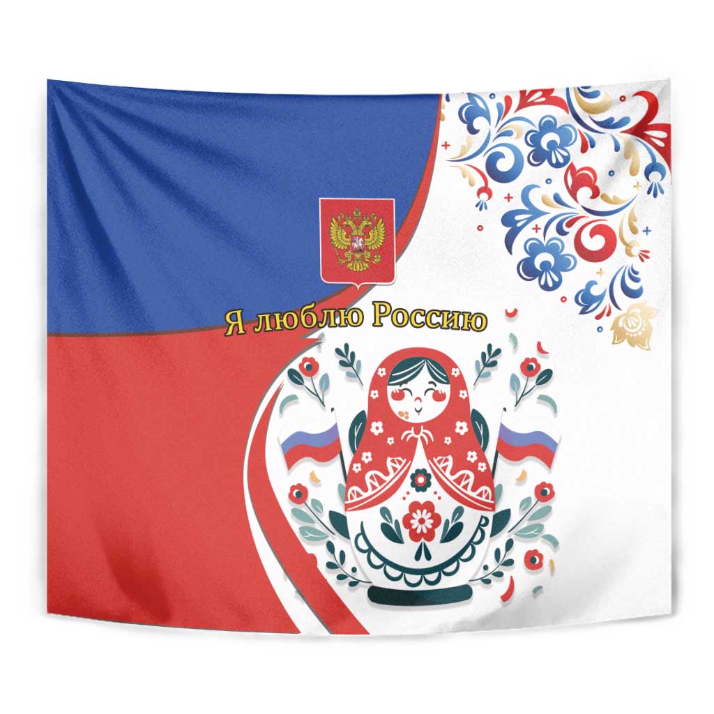 Matryoshka Doll Tapestry Flag Color Style No2 - Wonder Print Shop