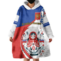 Matryoshka Doll Wearable Blanket Hoodie Flag Color Style No2 - Wonder Print Shop