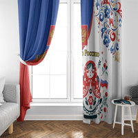 Matryoshka Doll Window Curtain Flag Color Style No2 - Wonder Print Shop