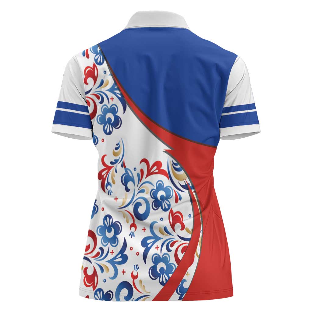 Matryoshka Doll Women Polo Shirt Flag Color Style No2 - Wonder Print Shop