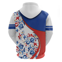 Matryoshka Doll Zip Hoodie Flag Color Style No2 - Wonder Print Shop