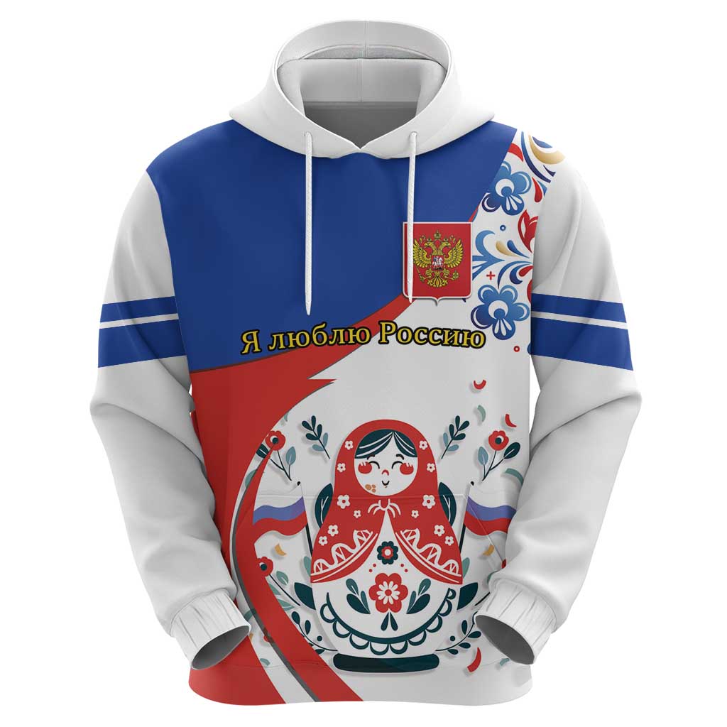 Matryoshka Doll Zip Hoodie Flag Color Style No2 - Wonder Print Shop