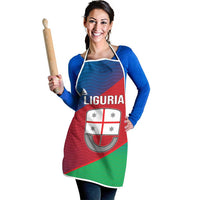 Italy Liguria Apron Emblem With Flag Style - Wonder Print Shop