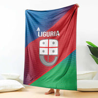 Italy Liguria Blanket Emblem With Flag Style - Wonder Print Shop