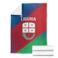 Italy Liguria Blanket Emblem With Flag Style - Wonder Print Shop