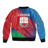 Italy Liguria Bomber Jacket Emblem With Flag Style LT19