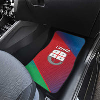 Italy Liguria Car Mats Emblem With Flag Style - Wonder Print Shop
