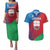 Italy Liguria Couples Matching Puletasi and Hawaiian Shirt Emblem With Flag Style LT19