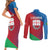 Italy Liguria Couples Matching Short Sleeve Bodycon Dress and Long Sleeve Button Shirt Emblem With Flag Style LT19
