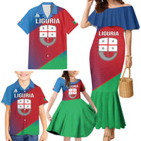 Italy Liguria Family Matching Mermaid Dress and Hawaiian Shirt Emblem With Flag Style LT19