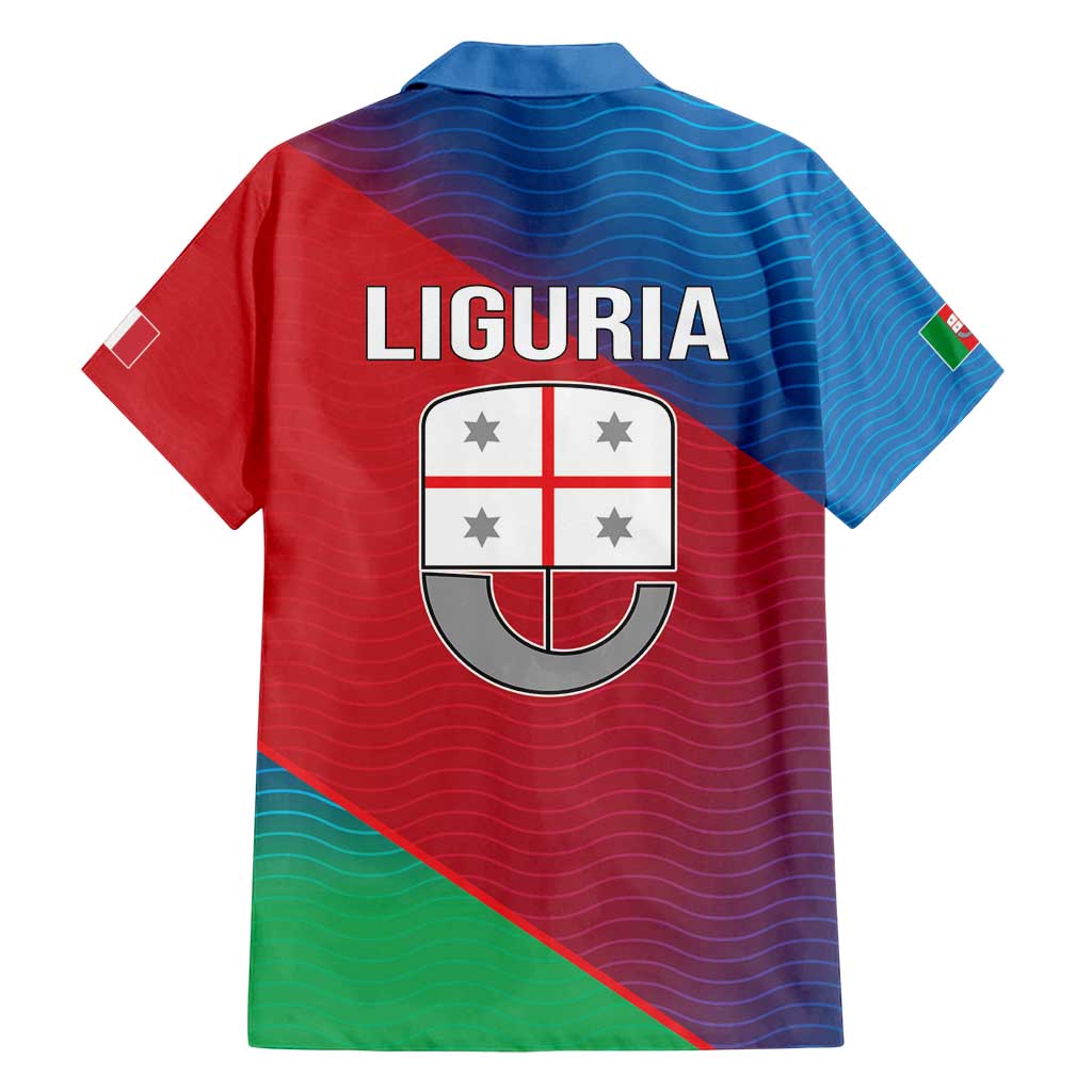 Italy Liguria Family Matching Off Shoulder Short Dress and Hawaiian Shirt Emblem With Flag Style LT19