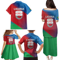 Italy Liguria Family Matching Puletasi and Hawaiian Shirt Emblem With Flag Style LT19