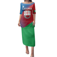 Italy Liguria Family Matching Puletasi and Hawaiian Shirt Emblem With Flag Style LT19