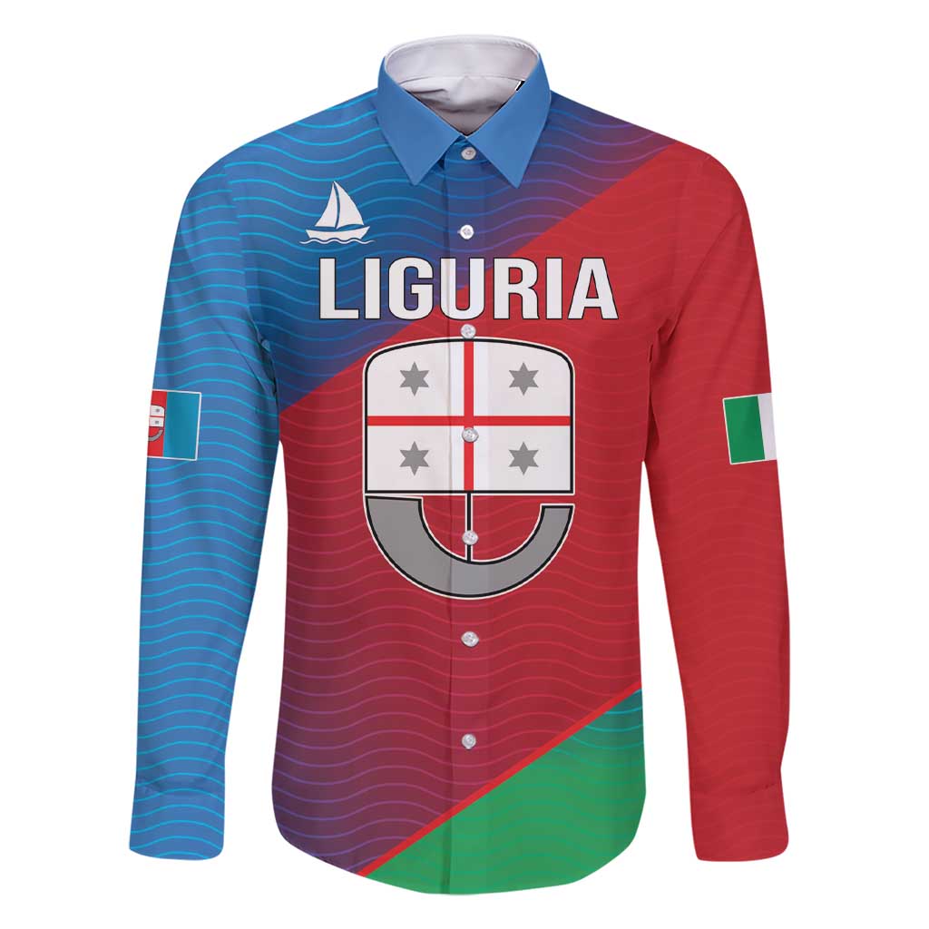 Italy Liguria Family Matching Short Sleeve Bodycon Dress and Hawaiian Shirt Emblem With Flag Style LT19