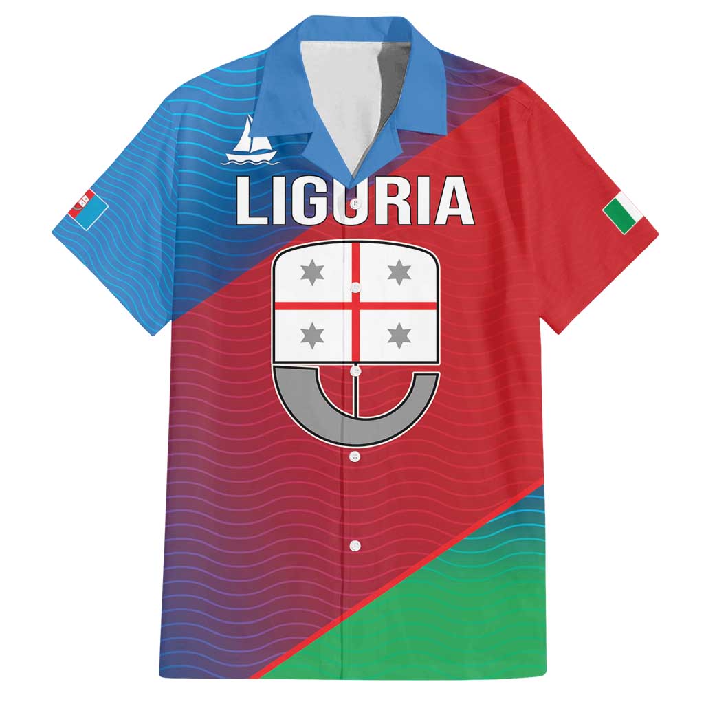 Italy Liguria Family Matching Tank Maxi Dress and Hawaiian Shirt Emblem With Flag Style LT19