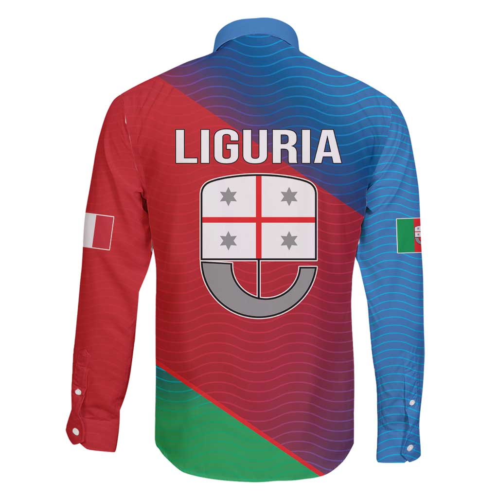 Italy Liguria Family Matching Tank Maxi Dress and Hawaiian Shirt Emblem With Flag Style LT19