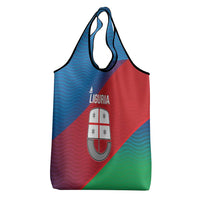Italy Liguria Grocery Bag Emblem With Flag Style - Wonder Print Shop