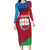 Italy Liguria Long Sleeve Bodycon Dress Emblem With Flag Style LT19